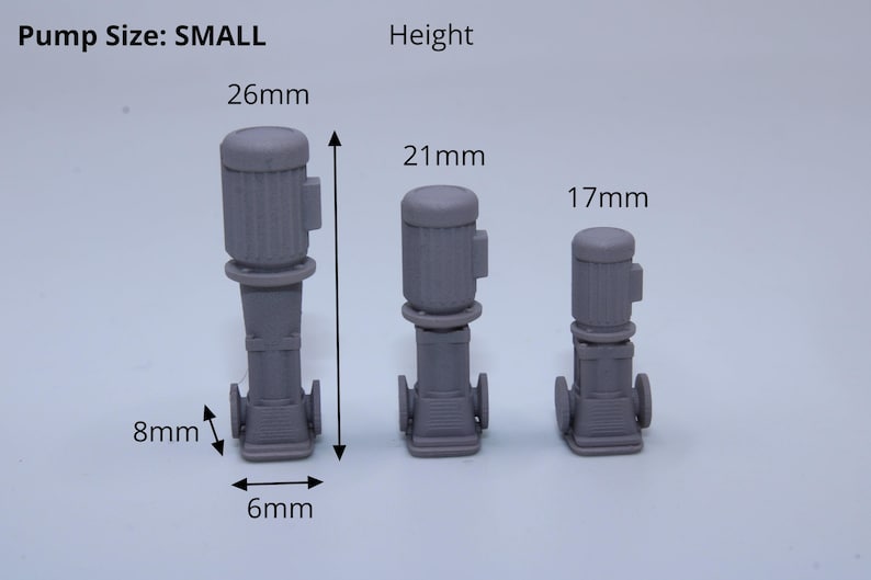 Industrial Pump Set Small – 6 Pieces (3 Sizes Included) - All Scales - Etsy