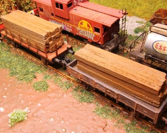 HO houten balklading – harstrein Cargo Diorama-accessoire