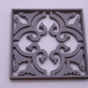 Square Window &#39;Urban&#39; for diorama, craft or dollhouse