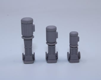 Industrial Pump Set Small – 6 Pieces (3 Sizes Included) - All Scales