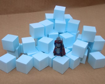 XPS Foam Blocks - 20mm Scenery Terrain Cubes (50pcs)