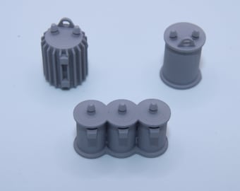 Miniature Resin Pole Transformers – HO/OO Scale Model Diorama (Set of 5)