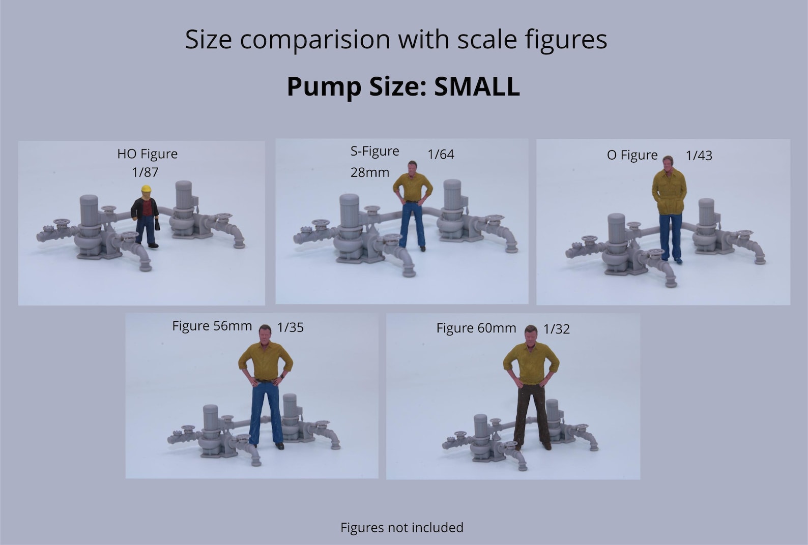 Industrial Pump Set With Piping – 2 Units - All Scales - Etsy