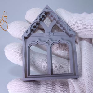 Miniature Church Window – Inspired by Greensted Church UK – Oldest Wooden Church Model for Diorama, Dollhouse & Tabletop – Resin or Plastic