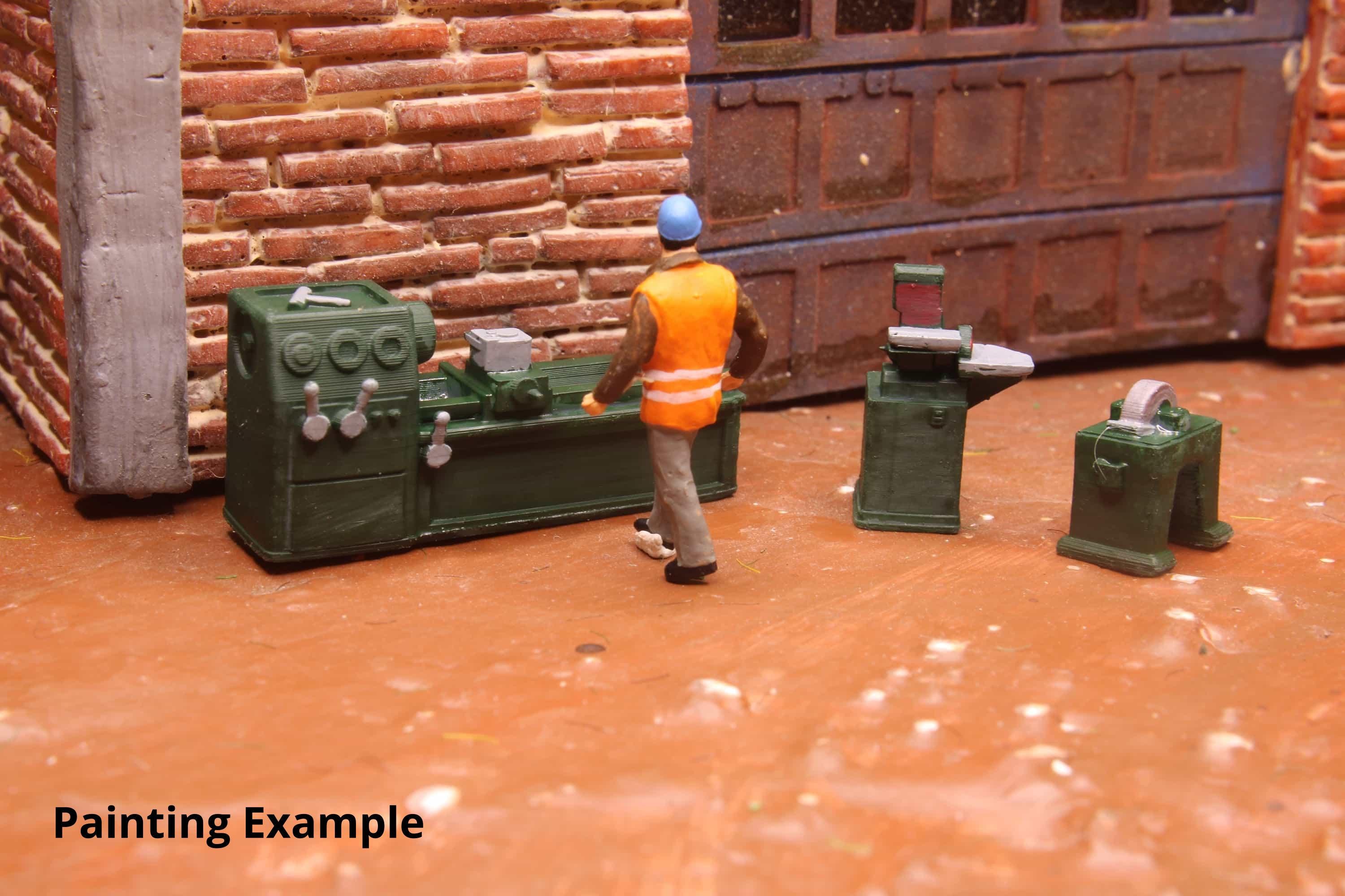 HO Scale Workshop Machines Set | 10-piece Metalworking Tools | OO Scale ...
