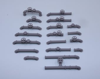 Industrial Piping Set – 18 Pieces - All Scales