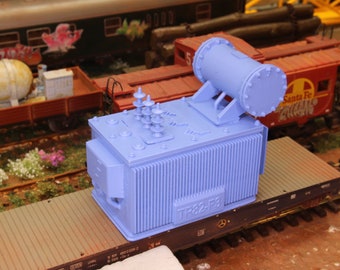 HO Scale Transformer Model – Resin Train Industrial Diorama Load (1:87)