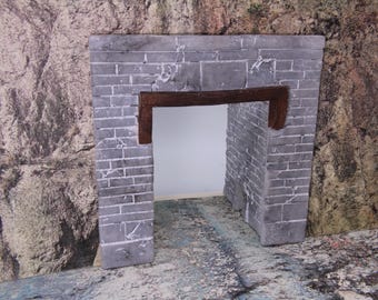 HO Scale Stone Tunnel Portal - Single Track Model Railroad Scenery