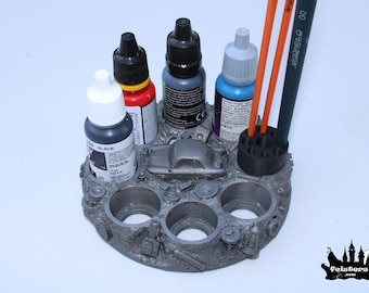Handmade Resin Miniature Paint Organizer – Hobby Desk Station