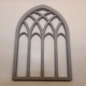 Gothic Church Window for diorama, craft or dollhouse