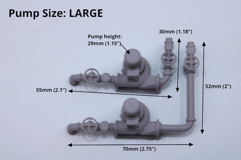 Industrial Pump Set With Piping – 2 Units - All Scales - Etsy