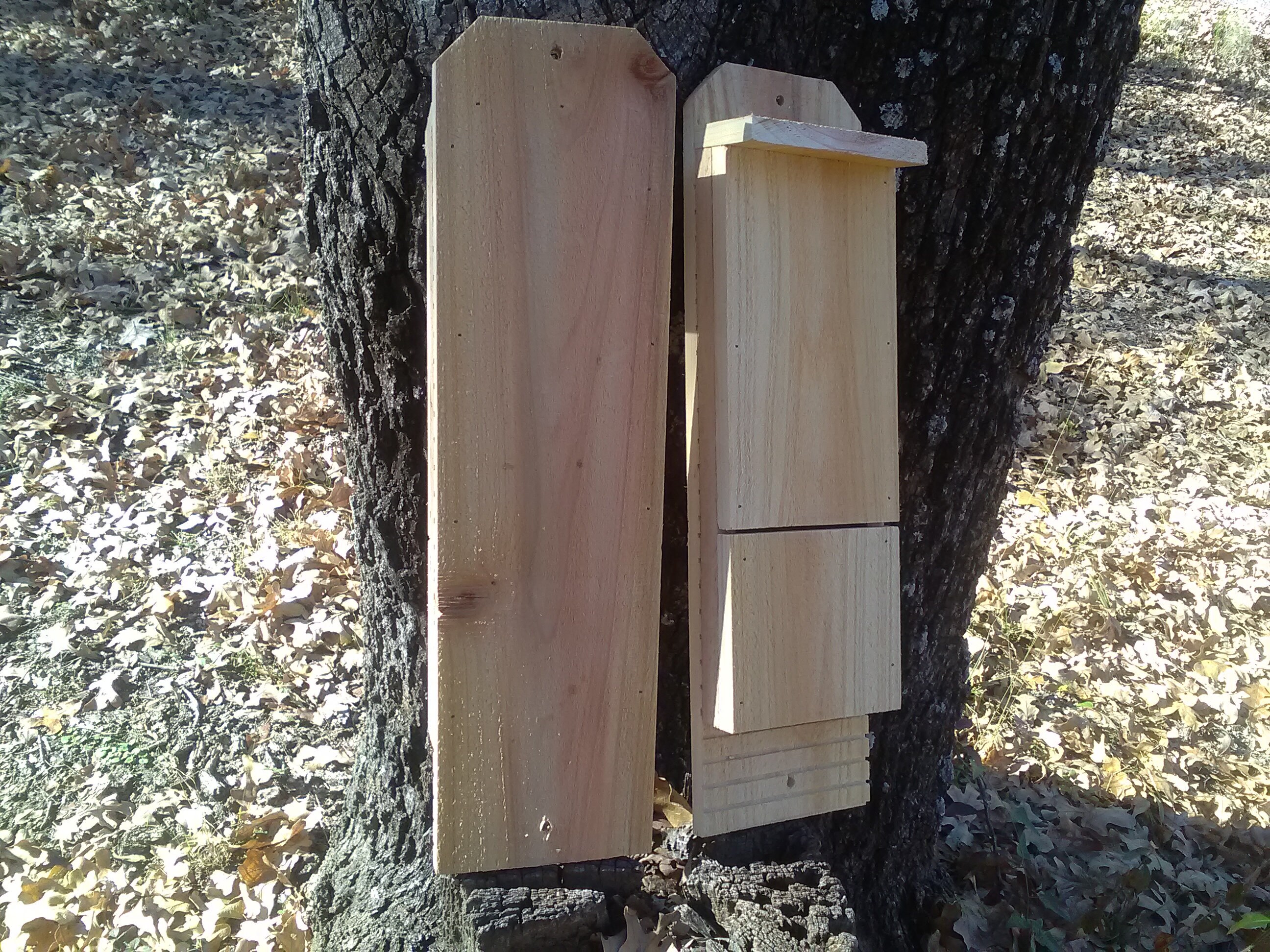 2 Bat Houses Natural Mosquito Control Cedar Bat House Etsy
