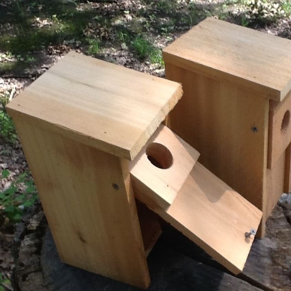 2 Cedar Bluebird Houses