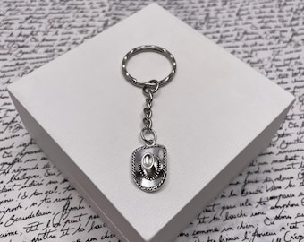 Cowboyhut Western Silber Schlüsselring Einzigartiges Geschenk
