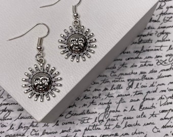 Sun Silver Earrings Jewellery Gift