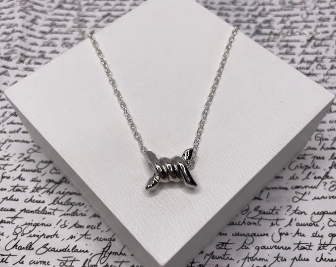 Thorn Silver Chain Necklace Pendant Jewellery Gift