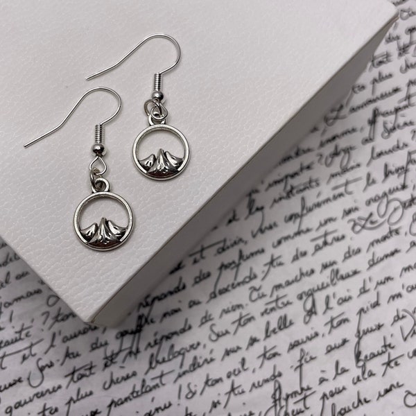 Mountain Range Silver Earrings Jewellery Gift