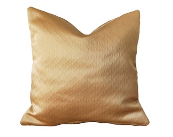 Champagne Satin Pillow Covers