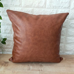Leather pillows etsy outlet