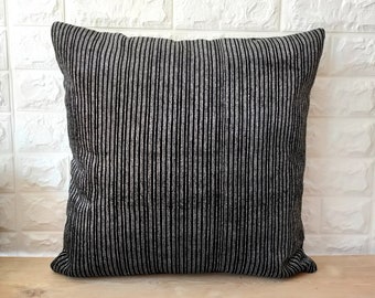 Vintage Style Black Luxury Pillow,-Designer Velvet Pillow,Decorative Cushion Case 20x20
