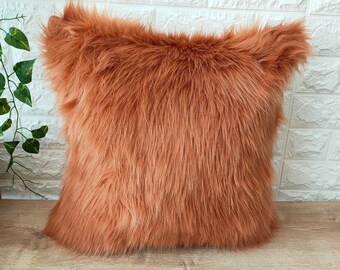 orange fluffy pillows