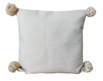 White Linen Pillow Covers