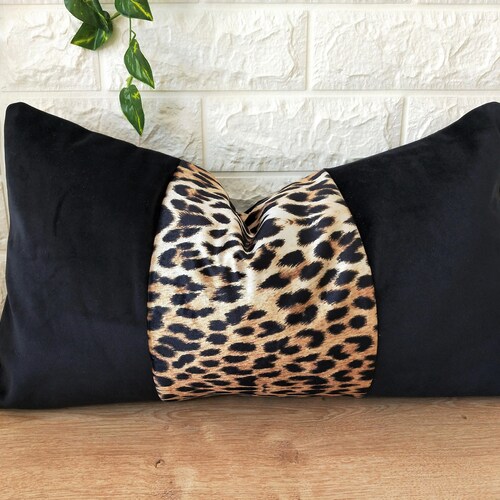 Leopard Velvet Pillow Cover Leopard Pillow Cover Jamil Etsy Canada