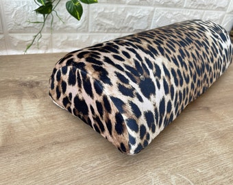 Leopard Neck Pillow, Memory Foam Cheetah Pillow (with insert)