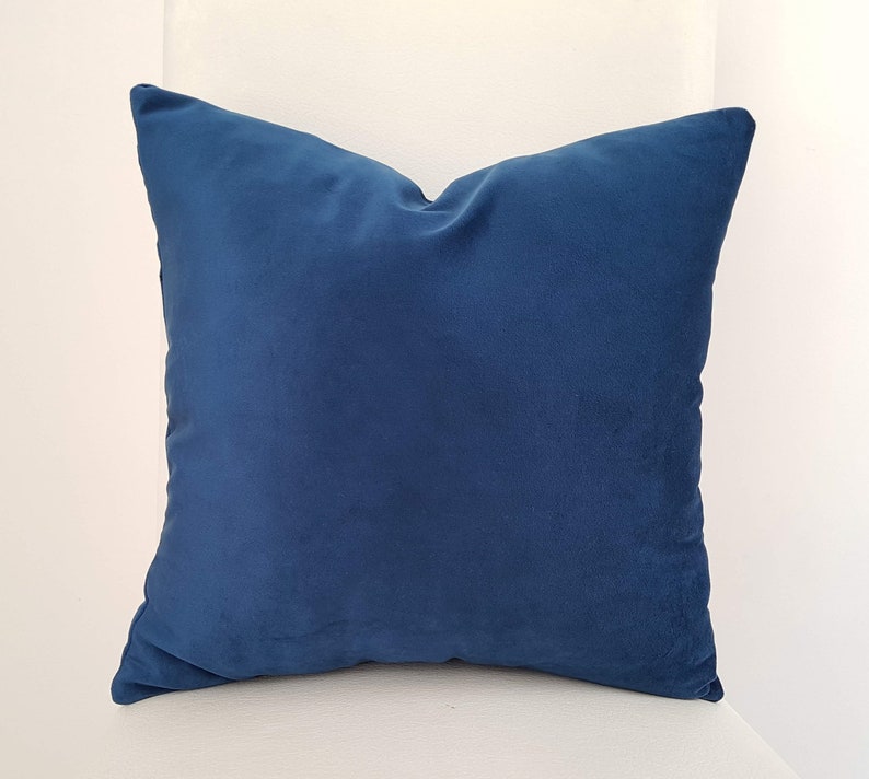 Navy Blue Velvet Pillow Coversdecorative Pillowsthrow Etsy