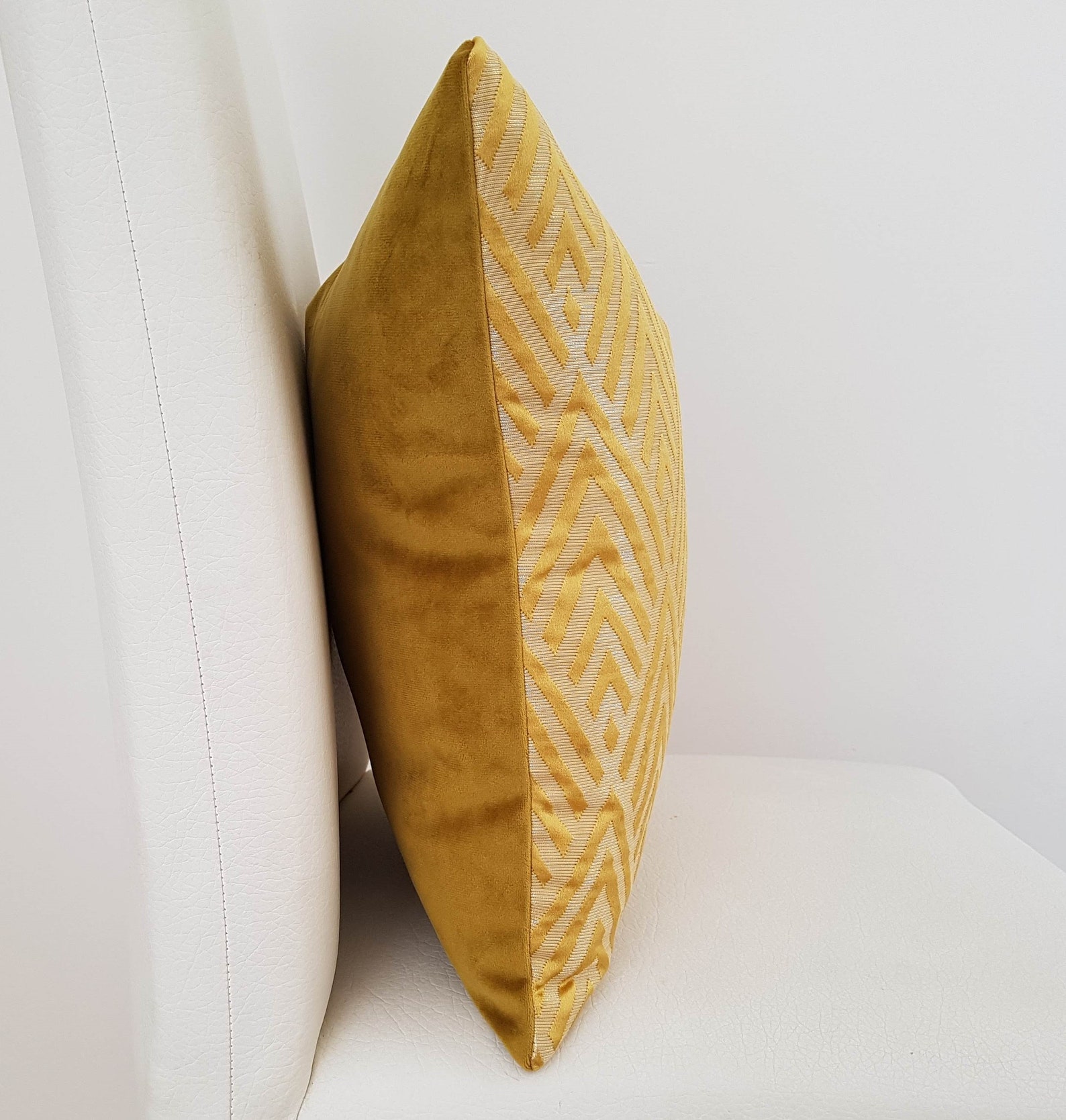 Elegant Yellow Velvet Pillow Covers 18x18 Etsy