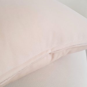 Almohada de terciopelo rosa en polvo-Almohadas decorativas-Funda de almohada rosa imagen 7