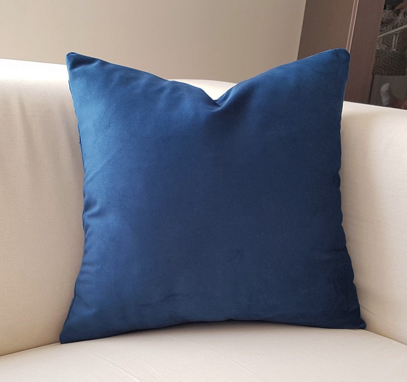 Navy Blue Velvet Pillow Coversdecorative Pillowsthrow Etsy