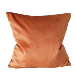 Orange Velvet Pillow Cover