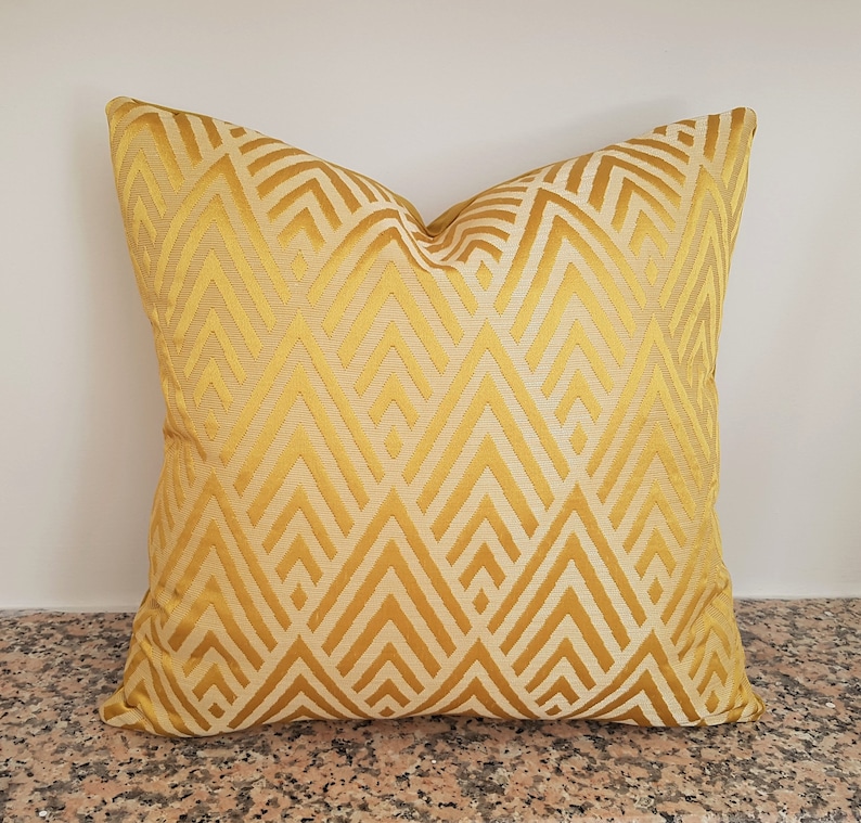 Elegant Yellow Velvet Pillow Covers 18x18 Etsy