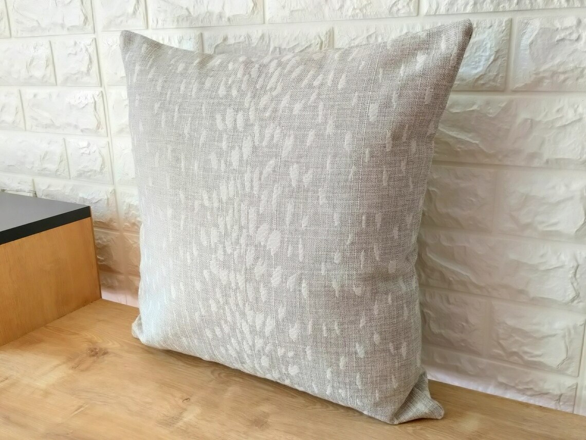 2 PCS Set Gray Antelope Pillow Covers20x20 Throw Etsy