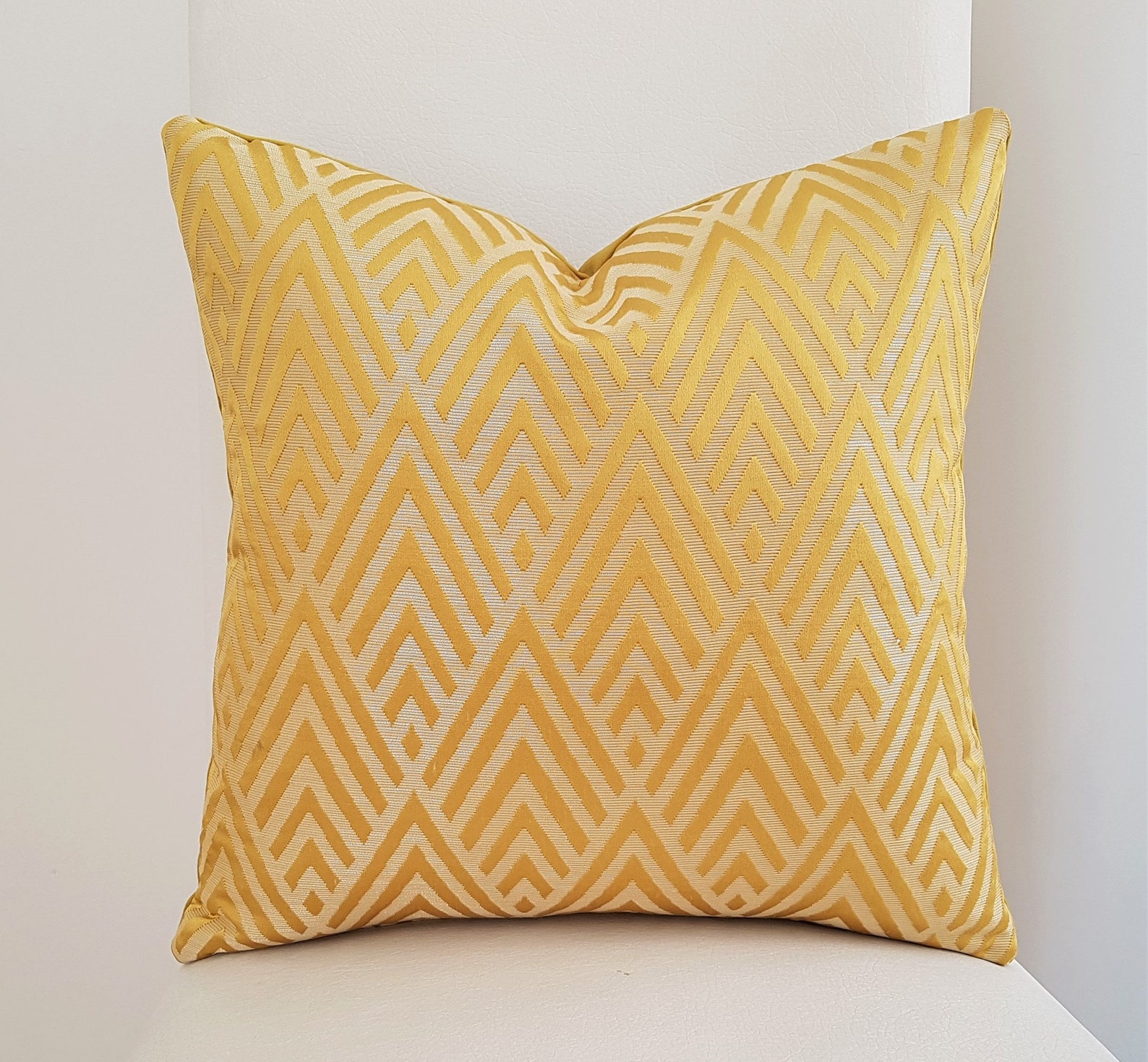 Elegant Yellow Velvet Pillow Covers 18x18 Etsy