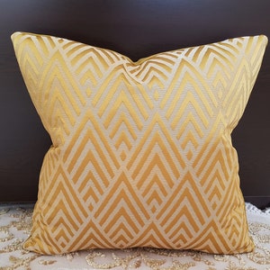 Yellow Pillow Cover, Yellow Throw Pillow, Trendy New Home Design, Luxury Interior Home Decor