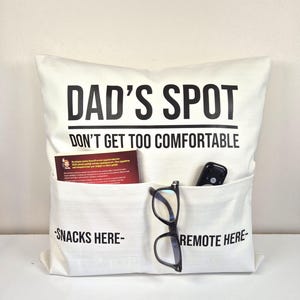 Cojín para silla de papá / Cojín personalizado para esposo y papá / Cojín personalizado, Día del Padre, regalo de cumpleaños para papá
