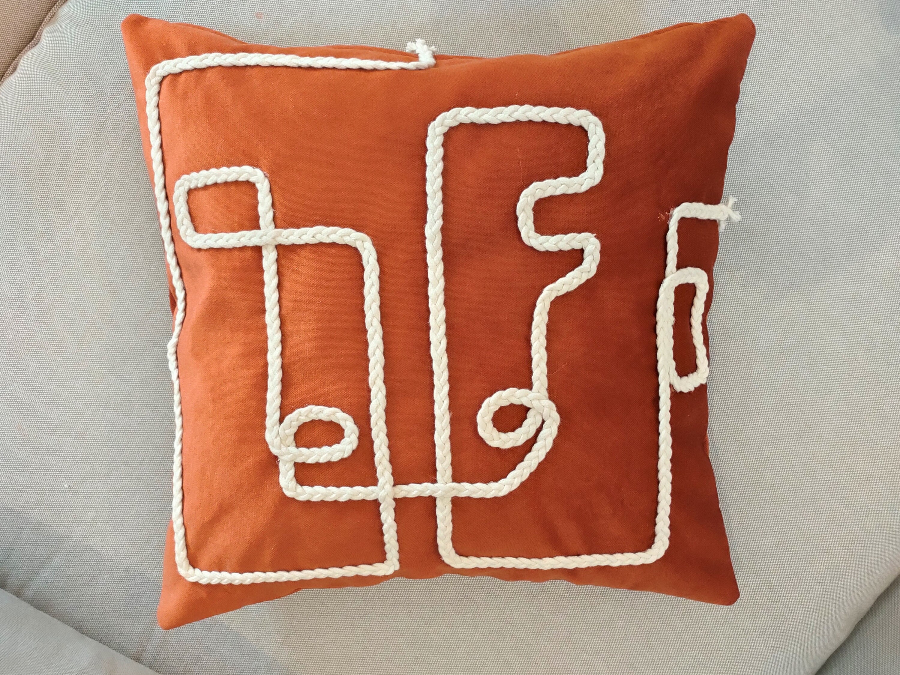 Face Art Velvet Pillow Cover Modern Art Pillow Cover Etsy