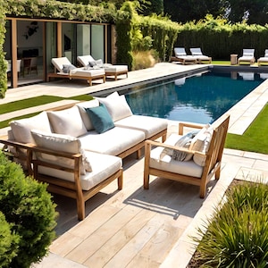 Outdoor Patio Bench Cushion Covers - Waterproof & UV-resistant - Perfect for Garden Furniture, Porch, Deck, or Balcony