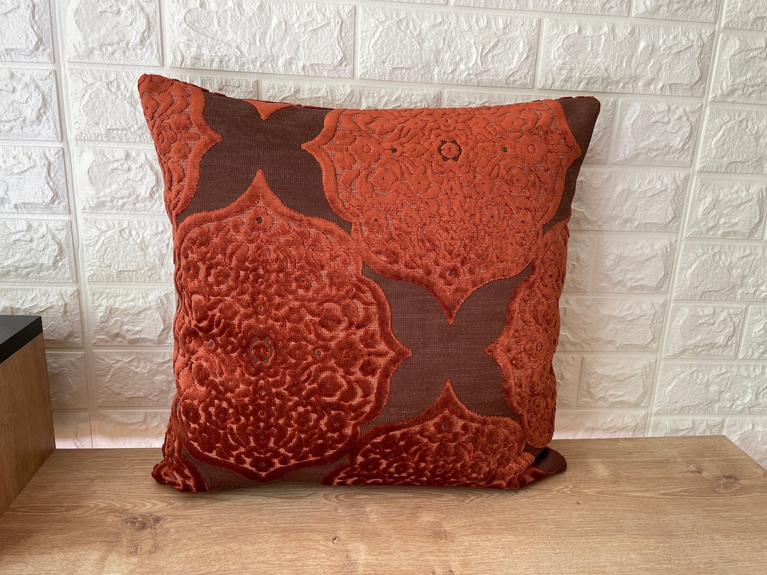 Red Velvet Pillow Covers luxury Decorative Pillow Cases only Etsy