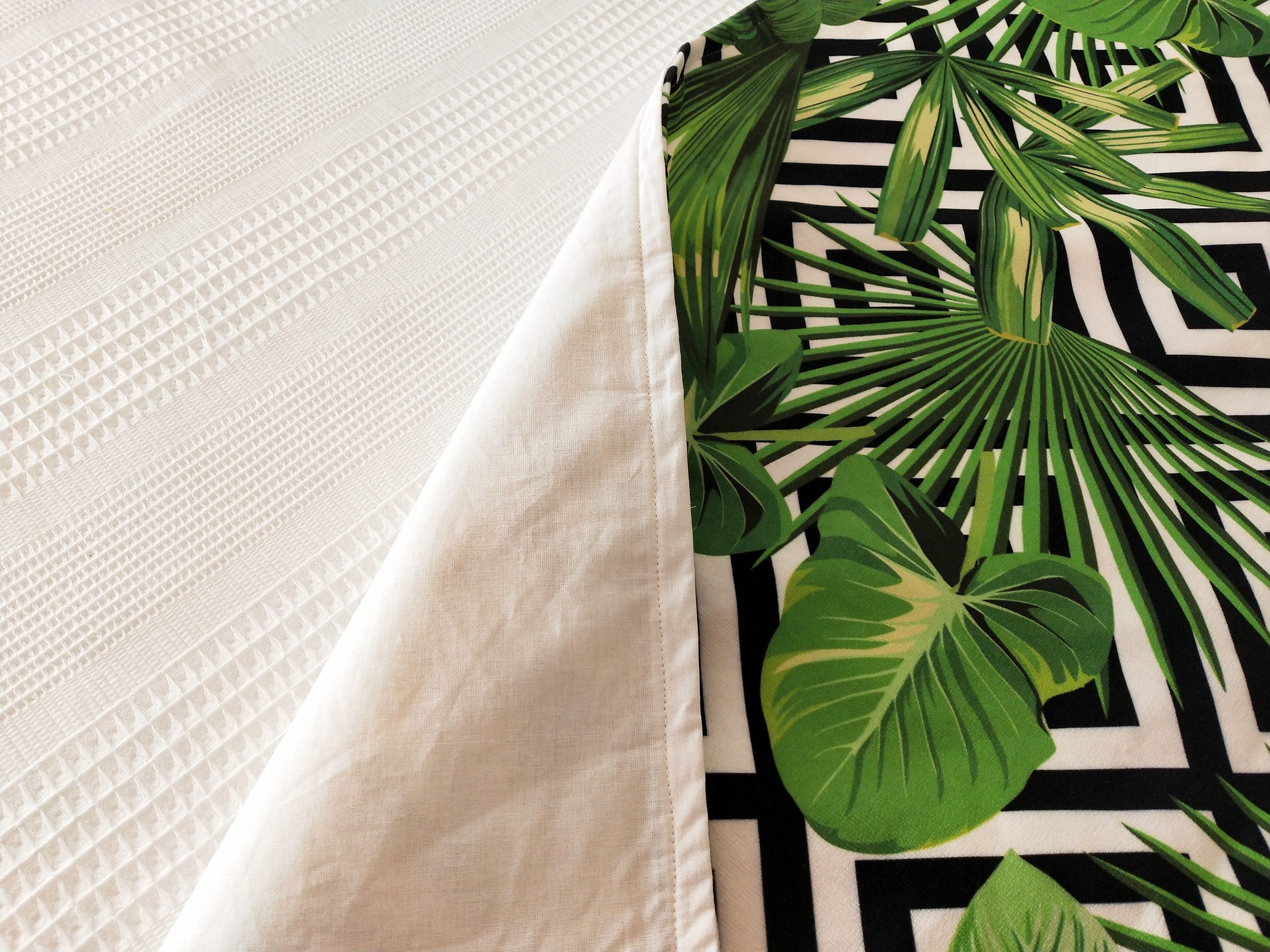 Jungle Print Bed Runner Set With Decorative Digital Print Etsy