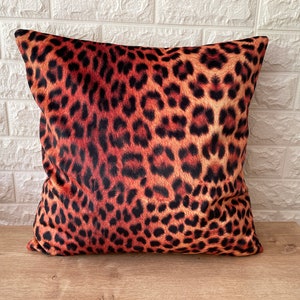 Cheetah Print Velvet Pillow Cover: Modern Home Decor