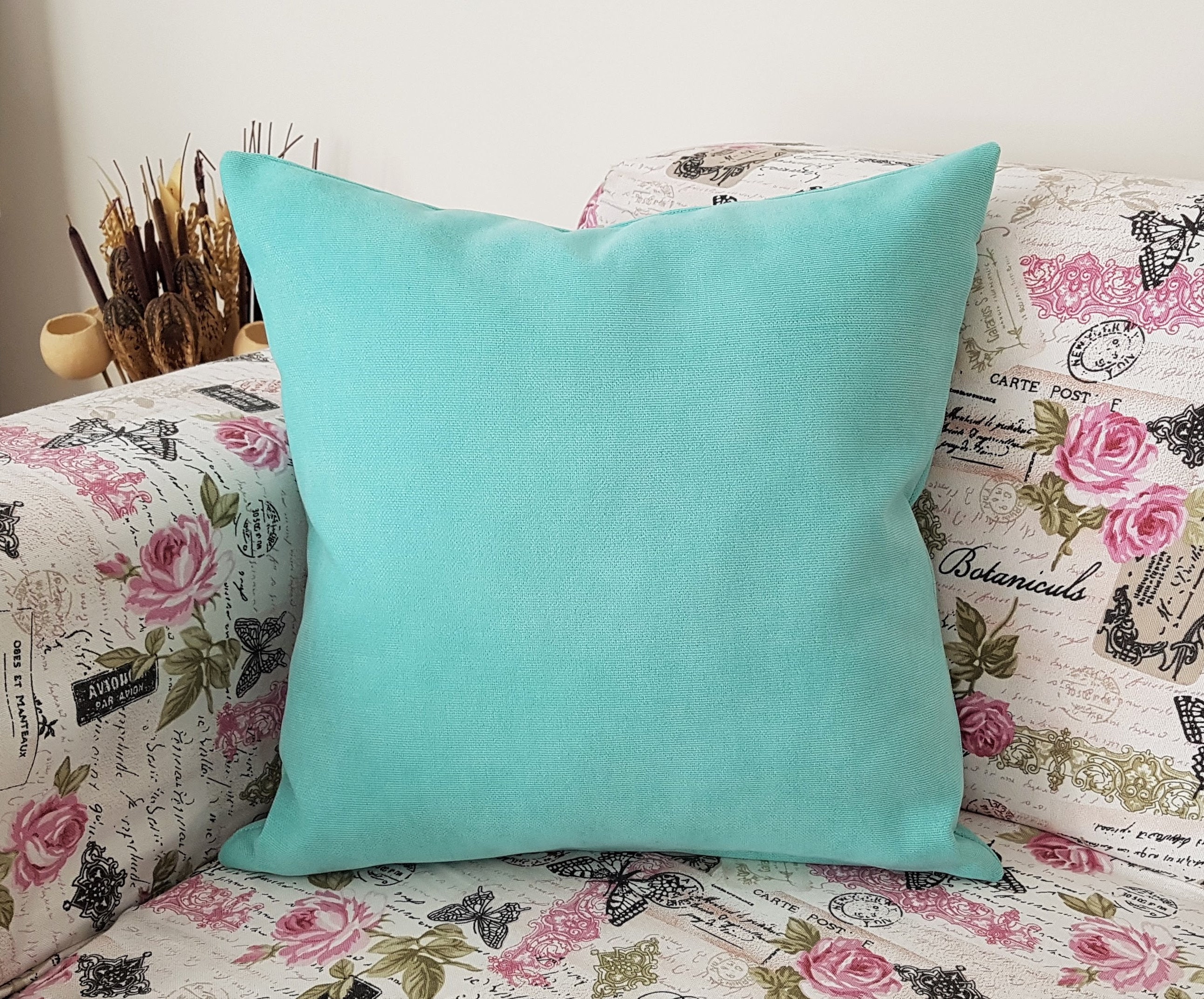 Sky Blue Velvet Pillow CoversLight Blue Decorative Etsy