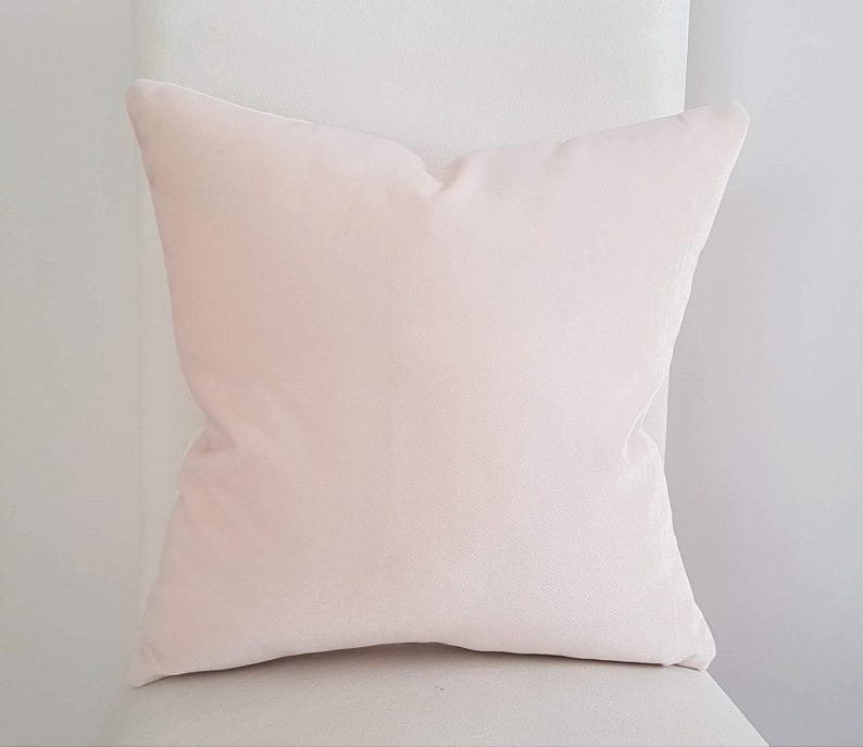 Almohada de terciopelo rosa en polvo-Almohadas decorativas-Funda de almohada rosa imagen 5