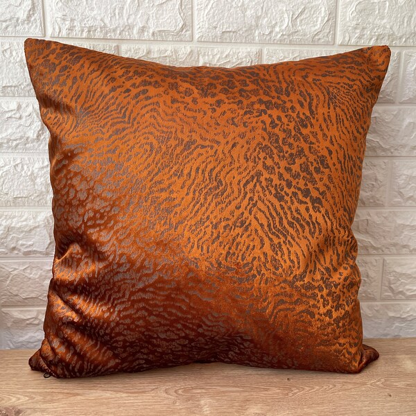 Burnt Orange Pillow Etsy