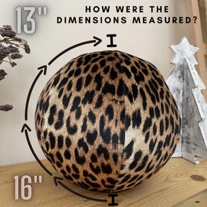 leopard ball pillow