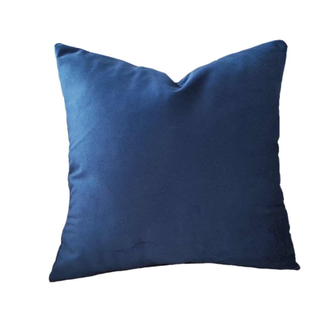 Navy Blue Velvet Pillow Coversdecorative Pillowsthrow Etsy