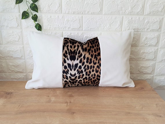 Black and white cheetah print pillow new arrivals
