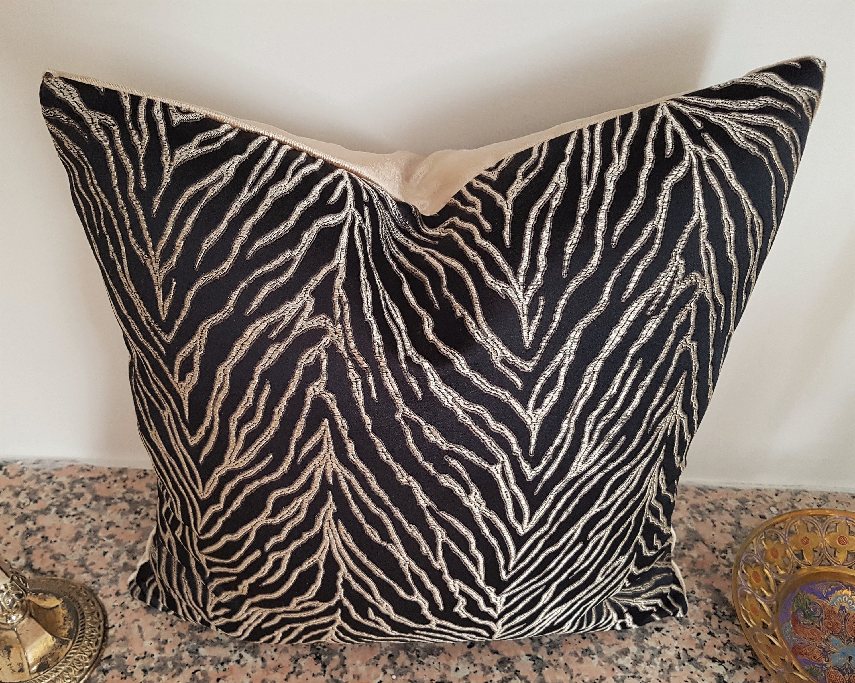 Zebra Print Pillow Cover Etsy